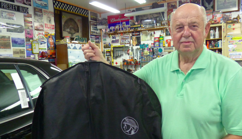 The case for the leather jacket that came with the Marauder.